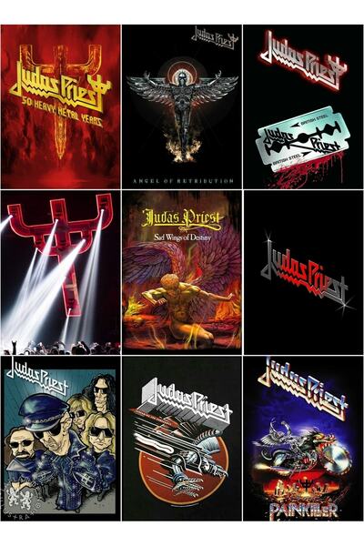 owl bag Metal muzički bendovi - set višestrukih naljepnica Judas Priest