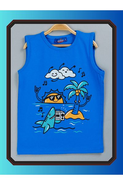 edoy Tricou din bumbac vesel, distractiv și colorat pentru copii