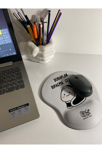 rakkun shop Dobarlan Bıragma Gendini Baskılı Bilek Destekli Mousepad