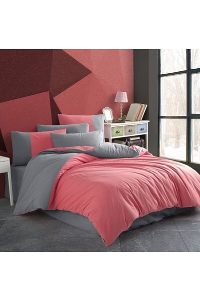 Hobby Diamond Koral - Poplin Single Duvet Cover Set