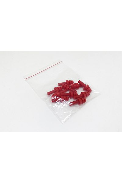 Armel Plastik ve Matbu Baskı Red Ear Stopper Sound Noise Swimming Sleeping Stopper Waterproof Spigot 10 PCS