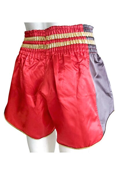 whiteface Muay Thai Elite Şort (Kırmızı-Antrasit)