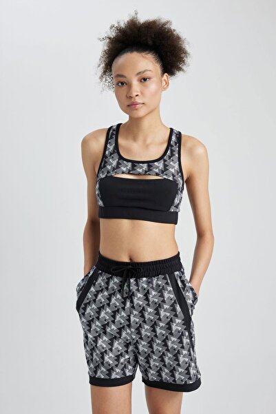 DeFacto Fit Standart Fit Sporcu Skuba Dalgıç Kumaş Şort