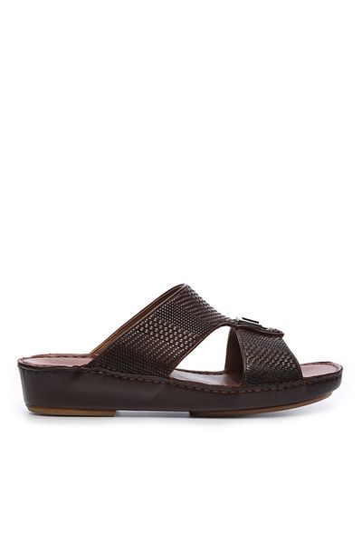 Tamer Tanca Men's Leather Slippers Slippers 374 3100 Erk Trlk Y19