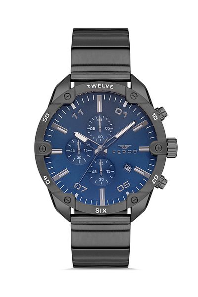 FERRO Men's GrAy Steel Cord WristwAtch - FM40101A-V