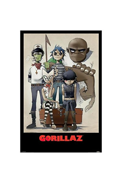 gifttime Gorillaz Rock Müzik Duvar Posteri - Çerçevesiz