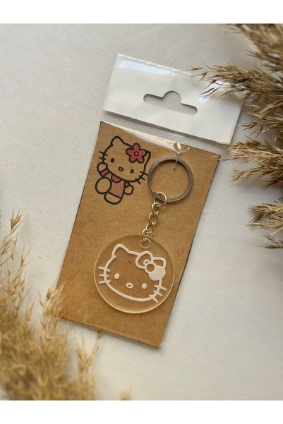 Atölye Merdiven Hello kitty minimal transparent luxury keychain gift