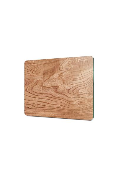 Decovetro 30x40cm Wooden Patterned Glass Cutting and Presentation Table - Wavy