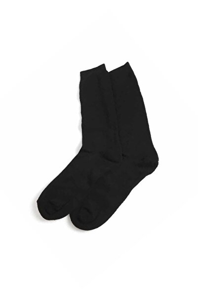 Asker Kolisi 12 Pack Black Aviator Winter Long Socks - Towel Socks