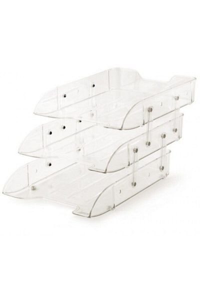 ROT Transparent Document Shelf 3 Pieces Movable