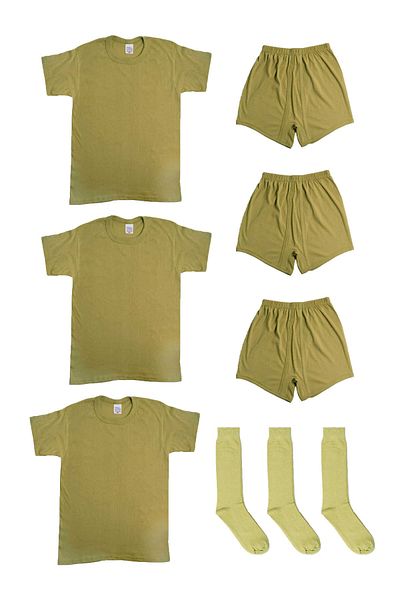KORDAK 3-Piece Military Underwear Set - Military Undershirt Socks Boxer - Military Equipment