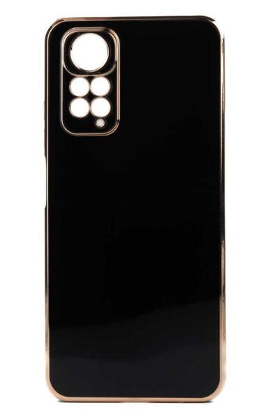 Musal Redmi Note 12 4g Case with Camera Protection Gold Edge Design Silicone