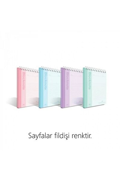 Faber Castell 4 Bucuri Dimensiune A5 Blocnotes în carouri Culori Pastel 80 Yp.