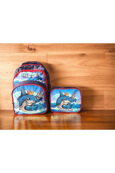 Sentor Dog Fish Themed School Bag, Lunch Bag and Pencil Case