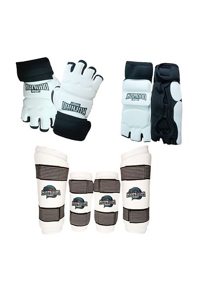 KOMODO SPORT Taekwondo Arm Shingle Foot Gloves set TKAE 601