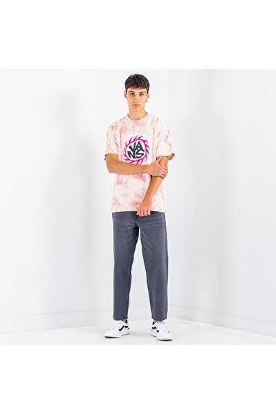 Vans Men's pink T-shirt VANS Summer camp tie Mellow red