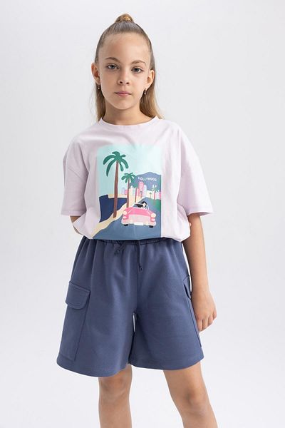 DeFacto Girl's Cargo Fit Shorts B0840a823hs