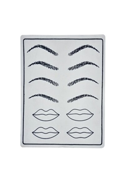 ARMONİKONYA 1 Adet Kaş Ve Dudak Kalıcı Makyaj Çalışma Derisi Lateks Latex Sun...