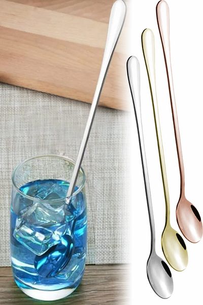 Binbirreyon Cocktail Spoon Long Mixing Spoon 22cm 3 Colors RA400
