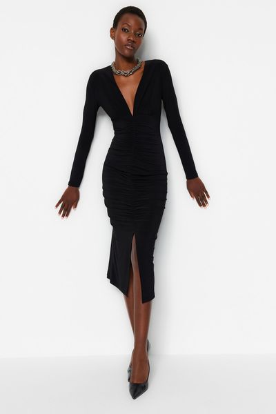 Buy Trendyol Square Neck Mini Dress in Black 2024 Online