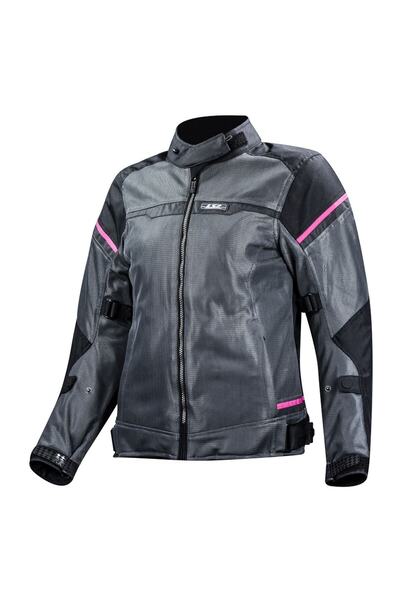 Prohel Ls2 Rıva Kadın Mont Siyah-gri-pembe Ceket Mont