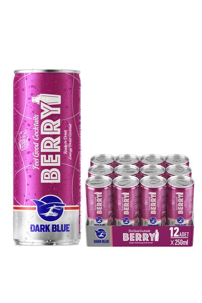 Dark Blue Berry Enerji Içeceği, 250 ml (12'Lİ PAKET, 12 ADET X 250 ML)