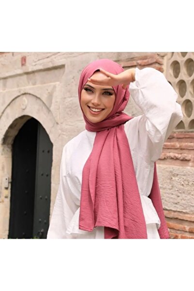 Trablus حجاب نسائي قطن جاز شال الكرز