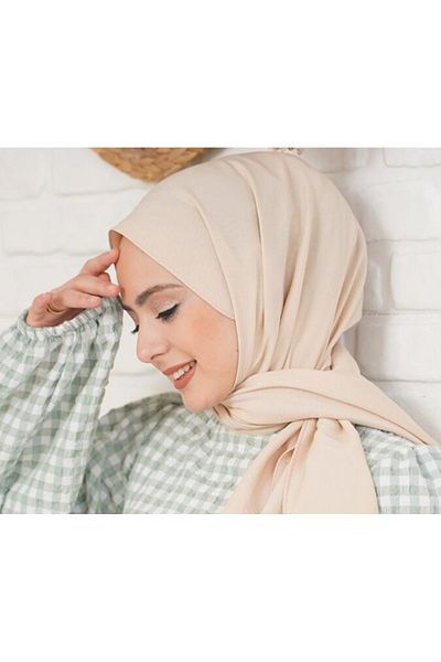 Trablus Hijab Women's Cotton Jazz Shawl Stone