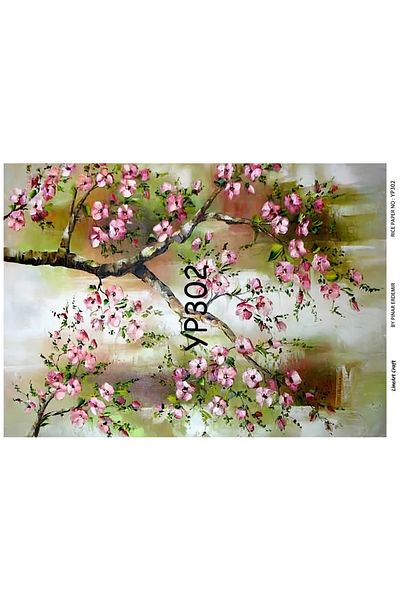 LİNEART Lineart Self Adhesive (STICKER) Rice Decopaging Paper Yp302 29x42cm