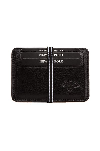 Newish Mocha Men's Real Leather Slim Thin Multi-Functional Card Holder (Horizontal)