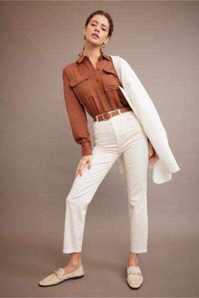 DeFacto Μακρυμάνικο πουκάμισο βισκόζης με κανονική εφαρμογή