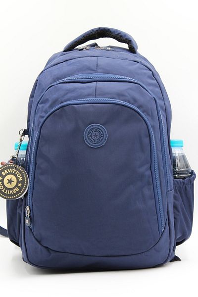 Bevitton Water Resistant Unisex Modern Backpack 6800 Navy Blue