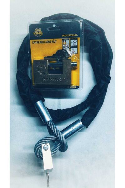 lawrenceshop 2 Metre 16 Mm Kalınlık Demir Makası Kesilmez Çelik Halat Kilit M...
