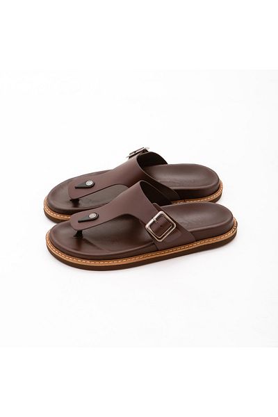 Tamer Tanca Men's Genuine Leather Flip Flops 876 05 Erk Trlk Y22