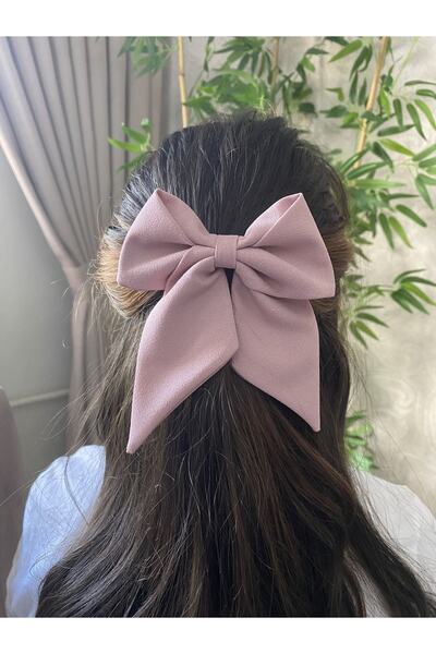 UniqueHandMade Ροζ πούδρα αυτόματη πόρπη με φιόγκο, χειροποίητη πόρπη, δώρο με κλιπ για ενήλικες για νεαρά κορίτσια