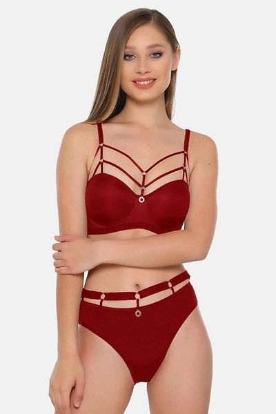 Le Jardin Women's Underwire Unsupported Bra Panty Set 5045 - 1 Piece