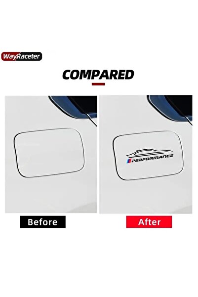 CarStore BMW M PERFORMANCE STİCKER SİYAH BENZİN DEPO KAPAĞI 15x4CM