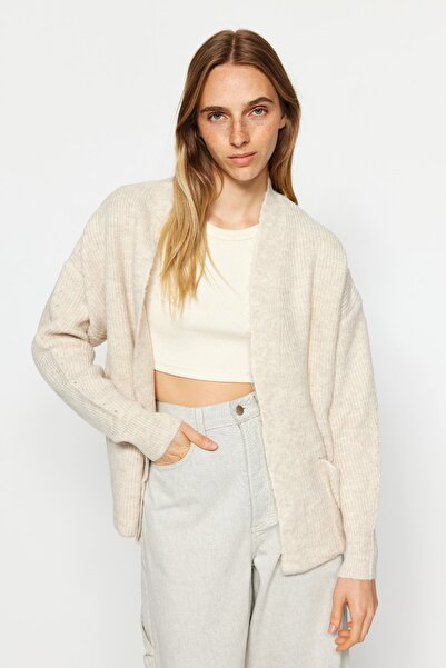 Trendyol Collection Ζακέτα TWOAW24HI00133 με μαλακή υφή με λεπτομέρεια τσέπης