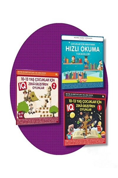 Ekinoks Akıl Küpü Zeka Oyunları Ve Hızlı Okuma Seti-3 Kitaplık Süper Set 10 Yaş Üzeri (1. Kitap HEDİYELİ)
