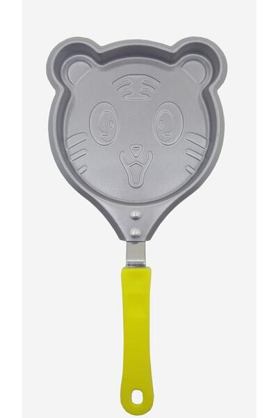 Bors Şekilli Mini Krep Tavası 3'lü Pembe-yeşil-sarı