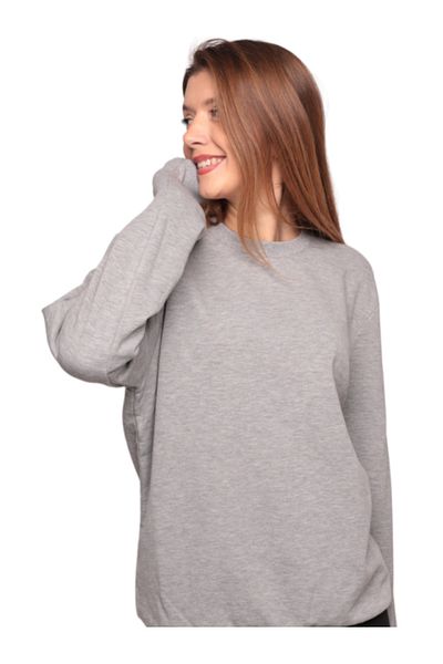 Simisso Γυναικείο φούτερ Crew Neck 0149 |   Γκρί