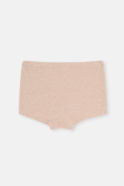 Dagi Beige Melange - Brown Melange 2-Pece Girls' Boxer