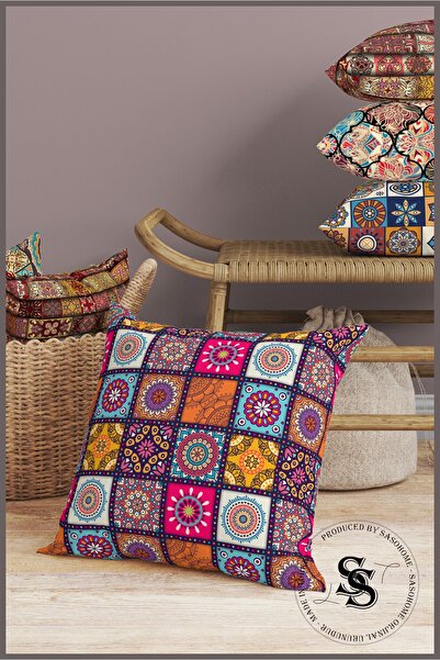 Saso Mandala mintás digitális nyomtatott párnahuzat - Patchwork