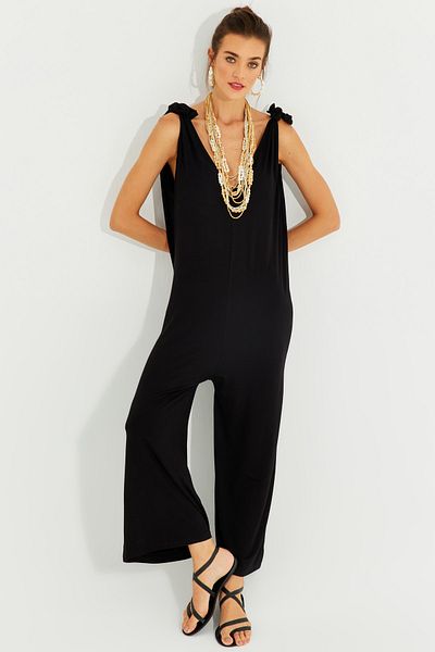 Black jumpsuit nude heels new arrivals