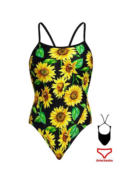 FUNKİTA Funkita SS Sunny Women's Training Swimsuit with Thin Straps