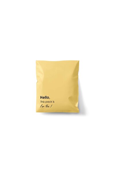 Onwepack 35x42 cm Sarı Renk Doğa Dostu Kargo Poşeti