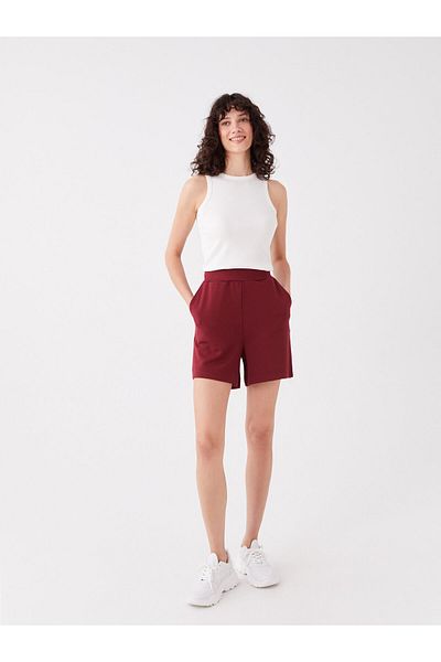 LC Waikiki Gerade Damen-Shorts – elastische Taille
