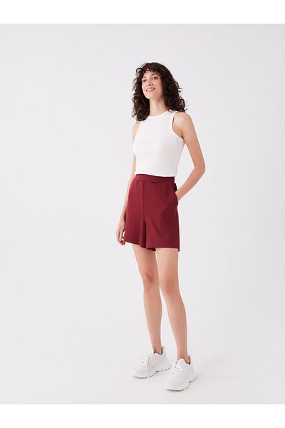 LC Waikiki Gerade Damen-Shorts – elastische Taille