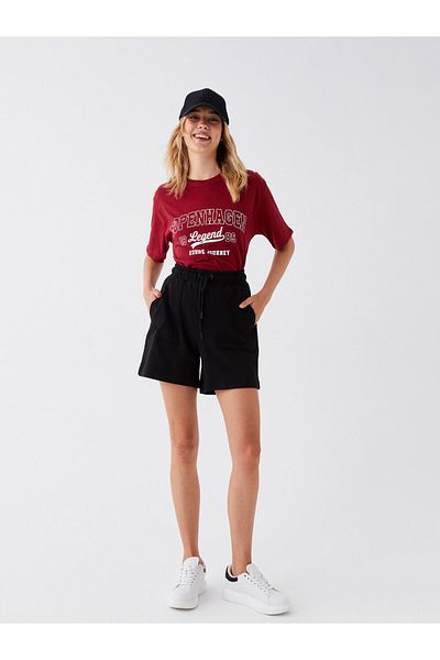 LC Waikiki Comfortable Molded Women's Shorts with Elastic Waist