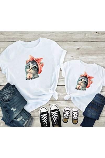 Machetta Μπλουζάκι Cute Kitten με λευκό φιόγκο
